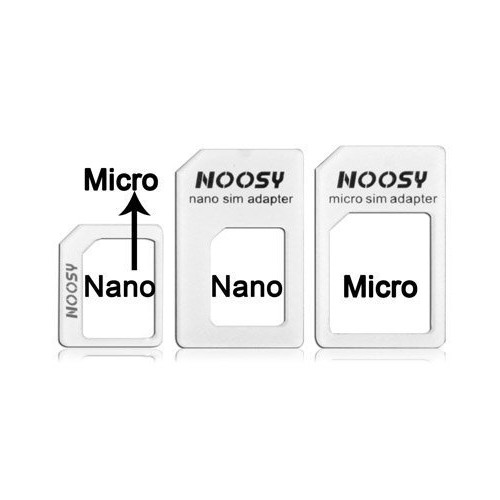 Noosy SIM CARD ADAPTER Nano Simcard Micro Nano Mini 3in1 4in1 Adapter Converter Card 10gr