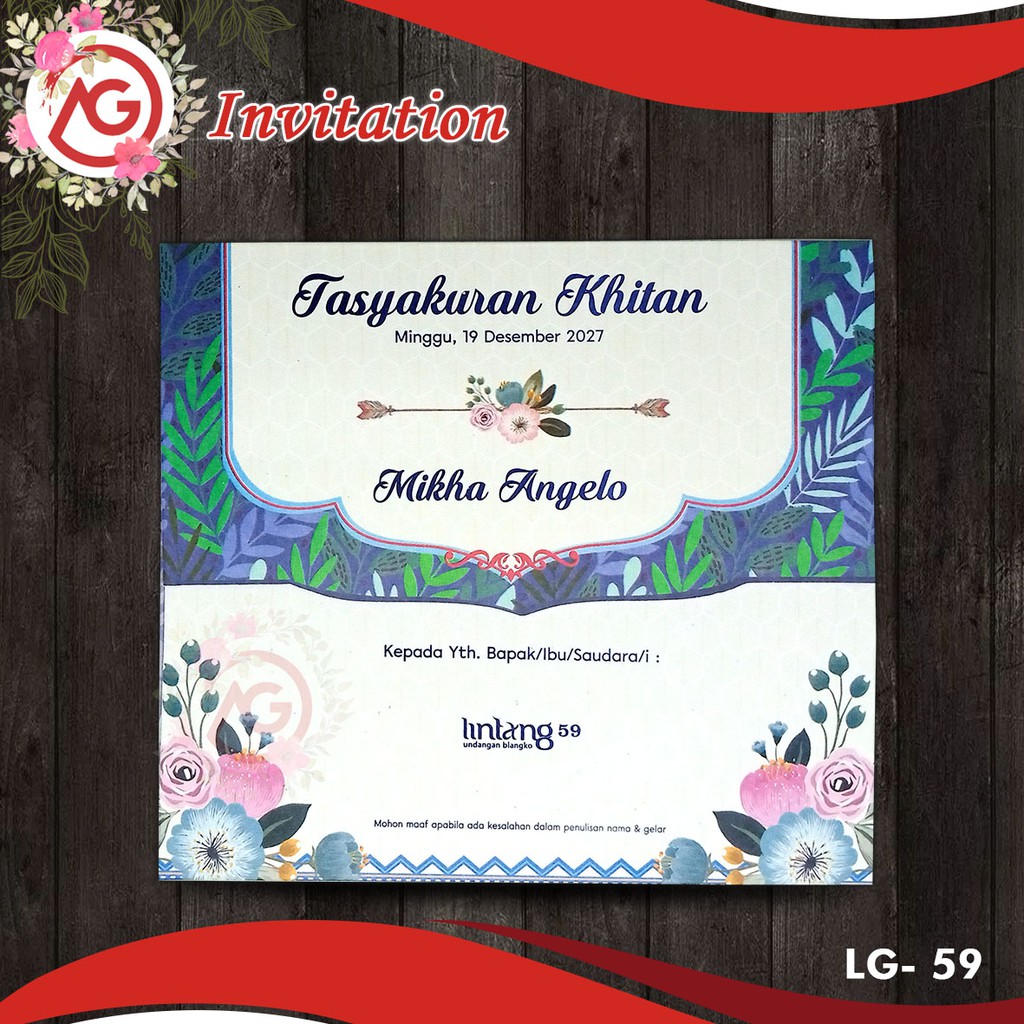 Blanko Undangan Lintang 59