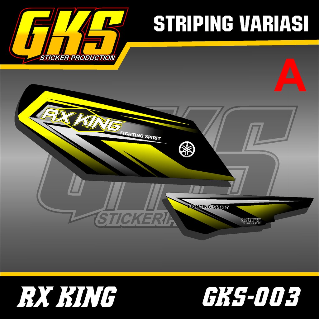 Striping Rx King - Stiker Variasi List Motor Rx King Racing Airbrush GKS-003