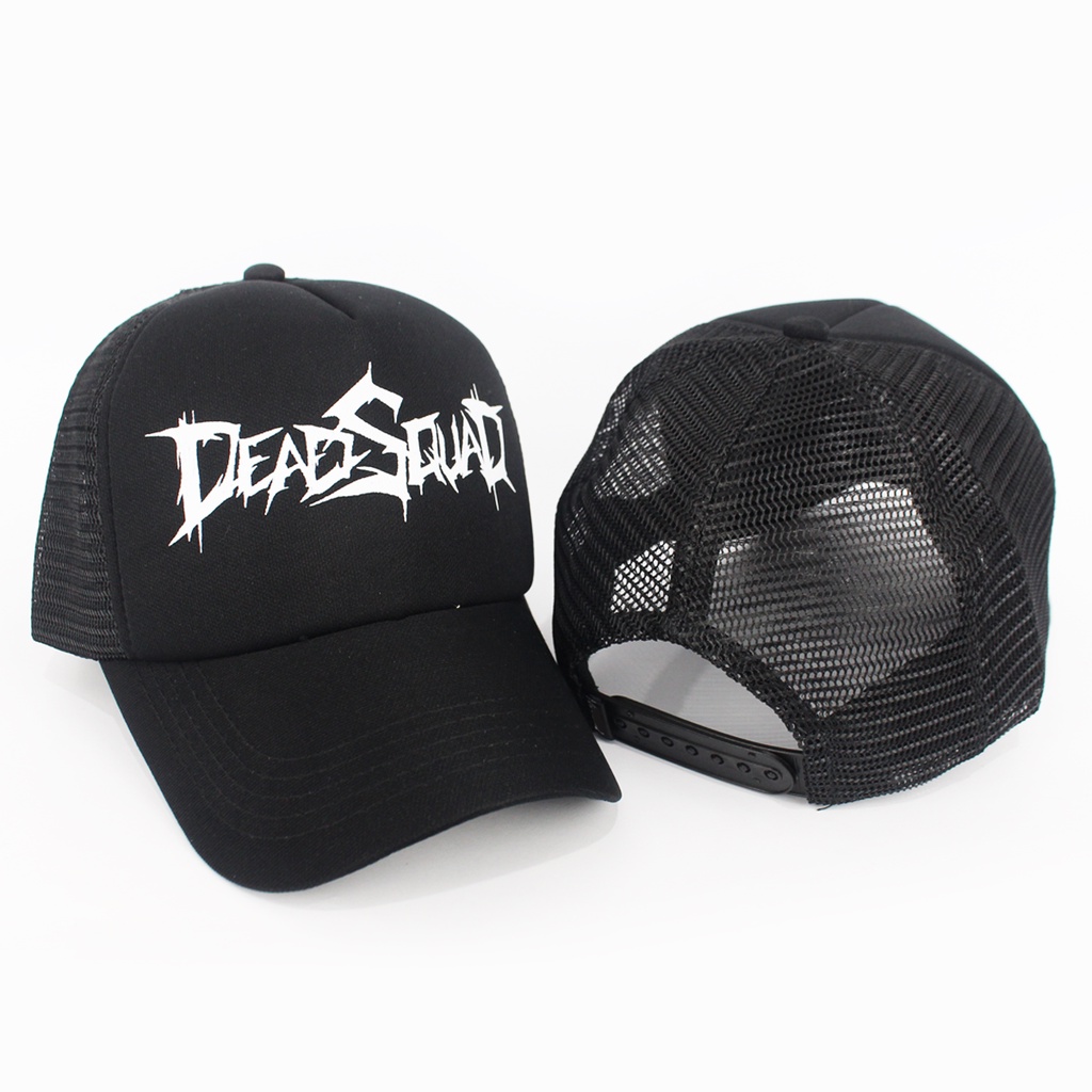 TOPI MUSIK UNDERGROUND - TOPI MUSIK DEADSQUAD 02 - SNAP BACK MUSIK - TOPI PRIA - SNAP BACK PRIA - TRUCKER PRIA - MUSIK JERUJI - HELLPRINT - SERINGAI