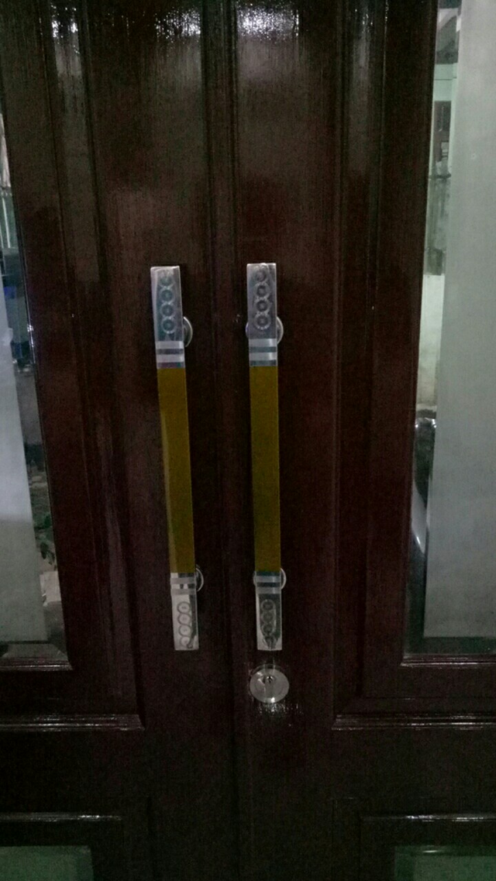 Gagang Tarikan Handle Pintu Rumah 33cm Dan 45cm Model Kotak Doff Gravir Bahan Full Stainless Steel