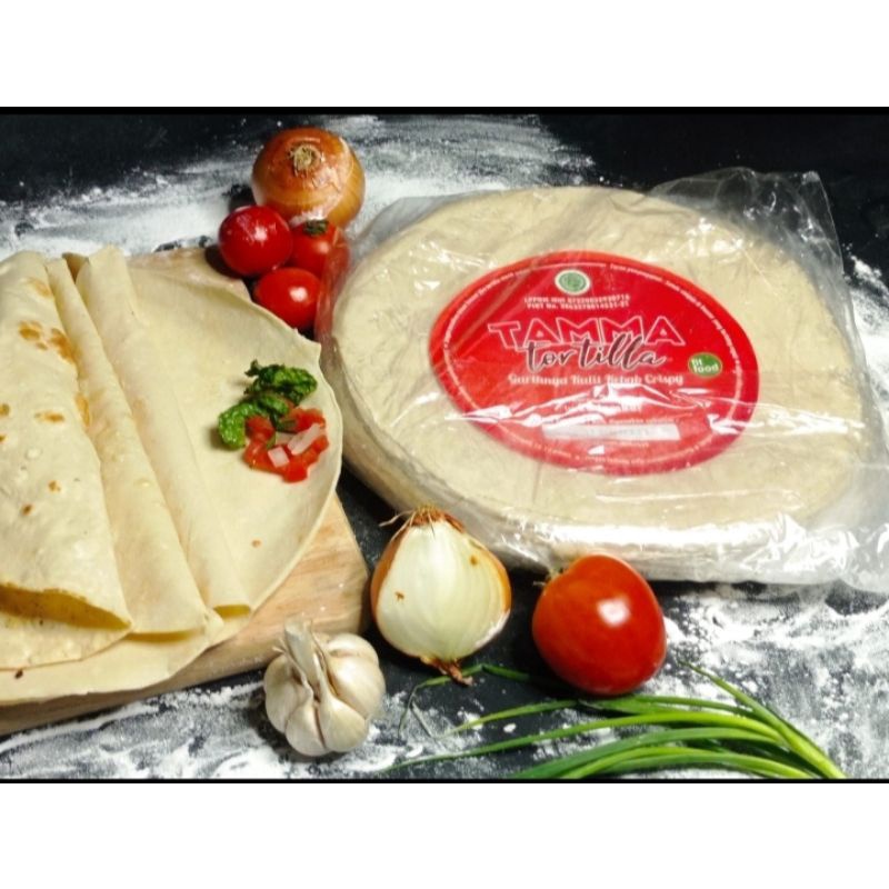 

Tortilla Besar TB Kulit Kebab Ukuran 25cm Isi 20 pcs/pack HALAL