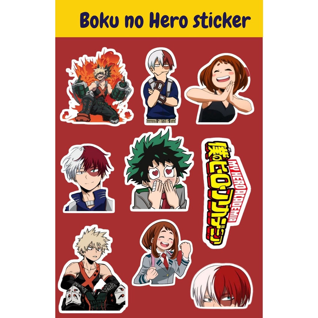 

sticker boku no hero academy anime aesthetic manga untuk hp laptop