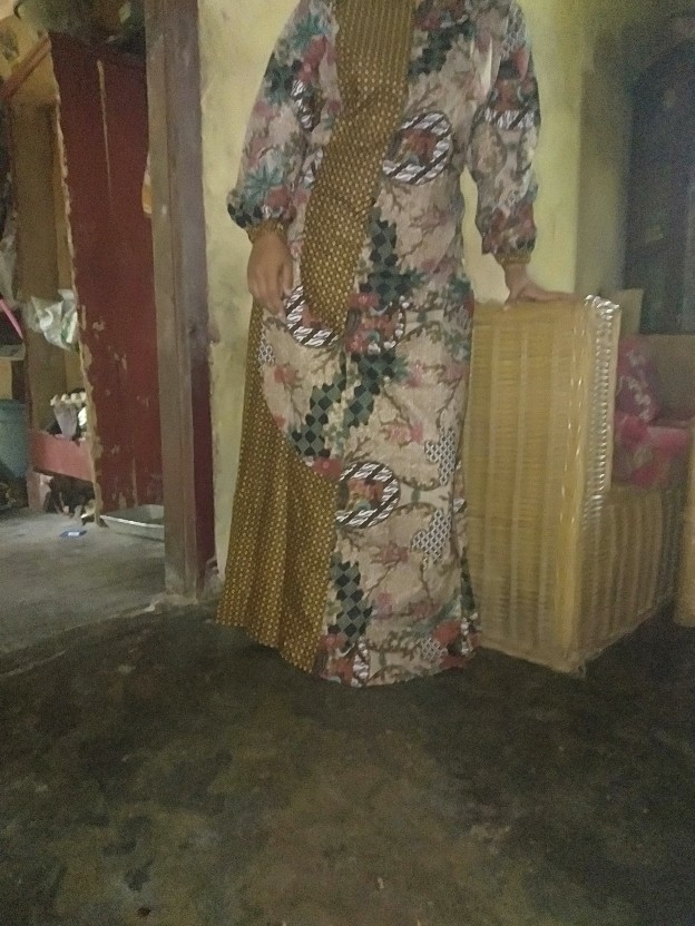 Batik Couple Gamis Dress Baju Tunangan