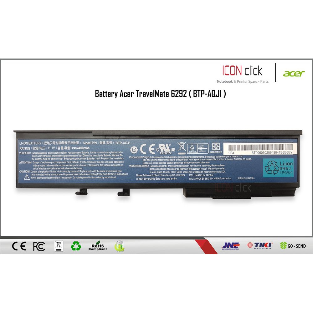 Lihat Detal Baterai Laptop Acer Travelmate 6291