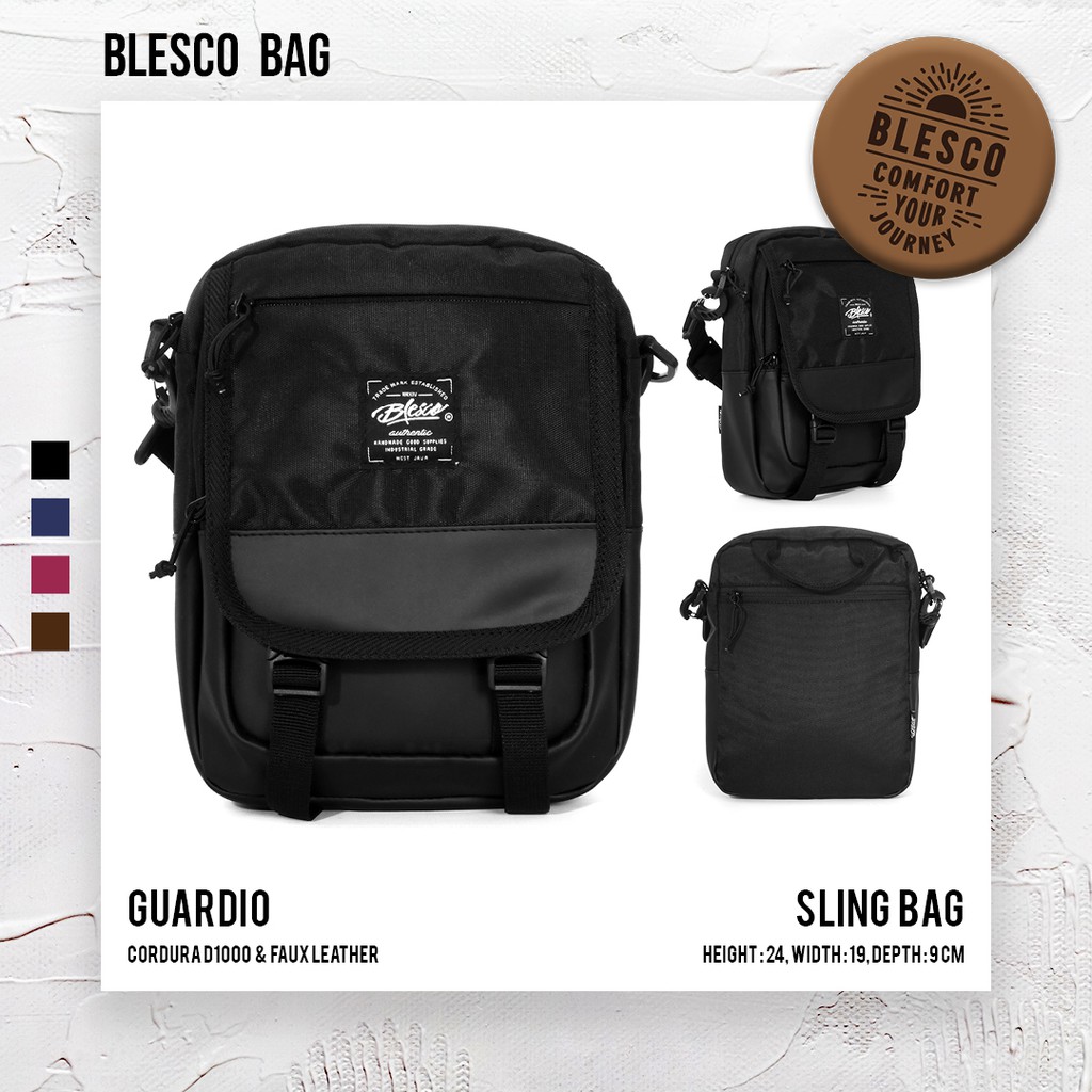 Tas Selempang Pria Kerja Kantor Ngevlog Premium - Blesco Guardio