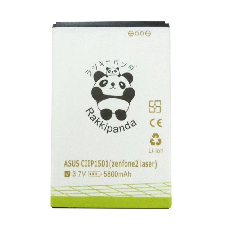 Baterai Double Power Rakkipanda Asus Zenfone 2 Laser 5.5 / Zenfone Selfie / Zenfone 2 Laser 6