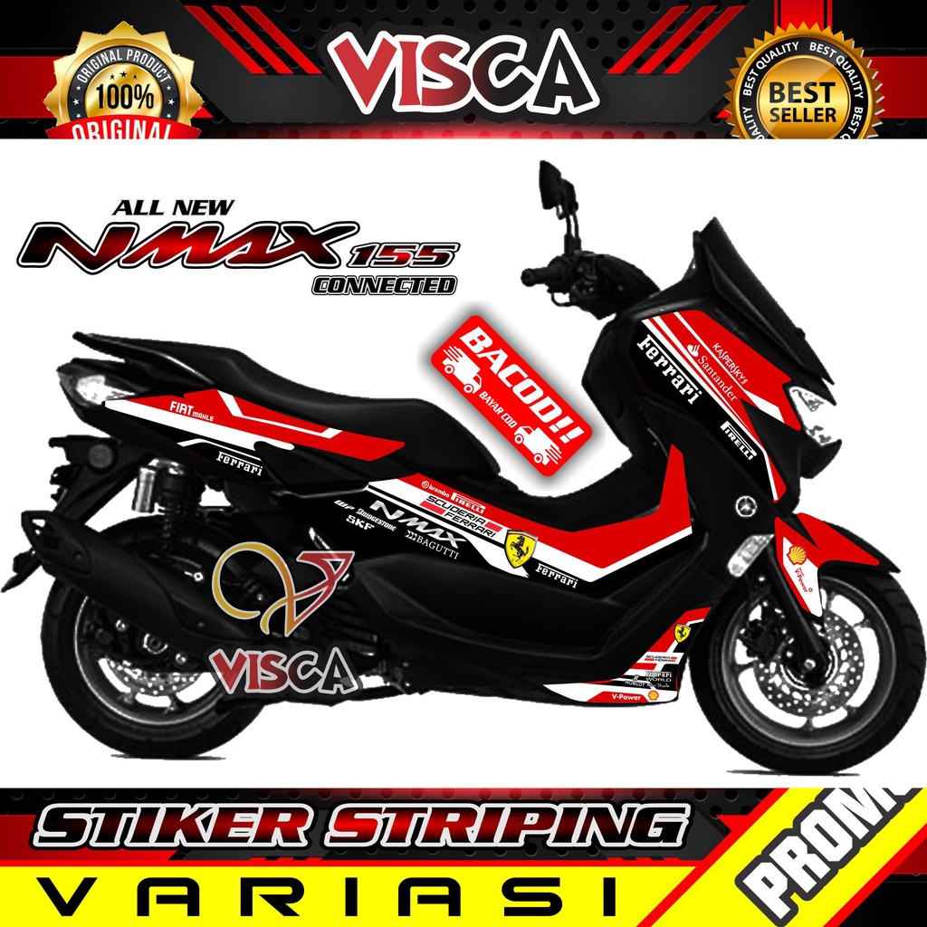 Striping Nmax 2022 Variasi - Stiker Sticker Striping Variasi Lis Yamaha Nmax 2022 - Striping Hologra