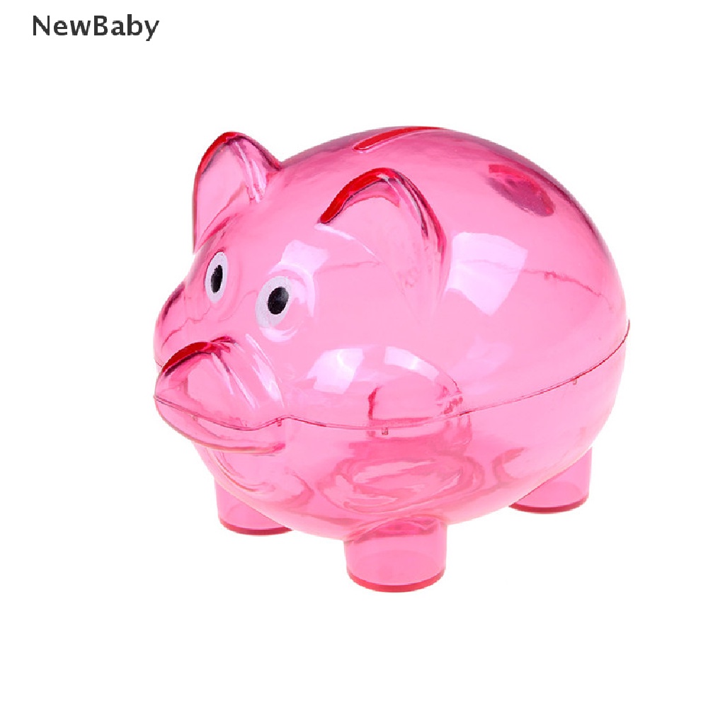 Celengan Piggy Bank Desain Babi Bahan Plastik Untuk Anak Kecil