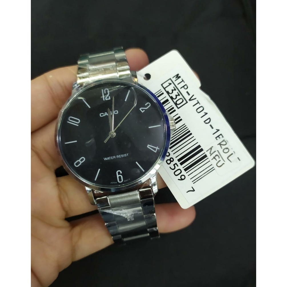 Jam Tangan Pria Casio MTP-VT01D-1B2UDF Original