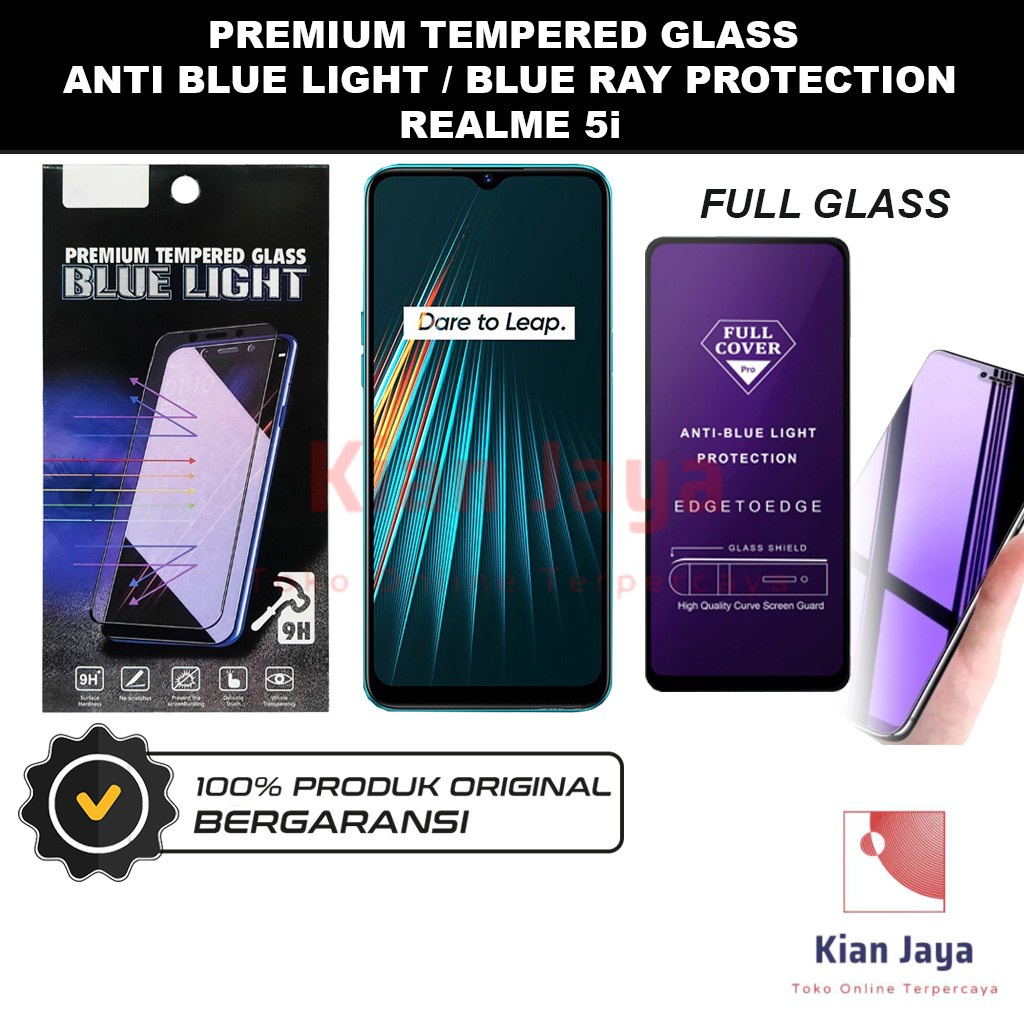 Tempered Glass Realme 5i Anti Blue Light Hp Temper Anti Gores