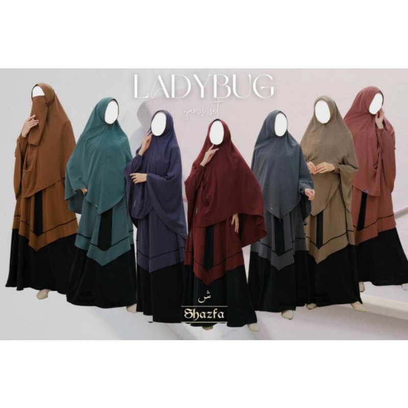 GAMIS SET LADYBUG | GAMIS SET CADAR ORIGINAL BY SHAZFA | BISA COD