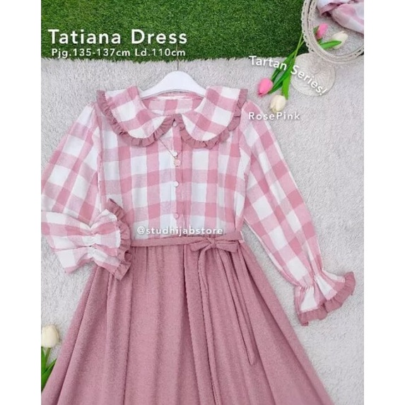 Tatiana Dress Gamis Remaja / Fashion Wanita / Muslim /Gamis Lebaran 2022