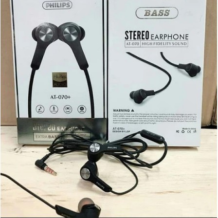 Earphone HF Philips BASS Magnet AT 070+