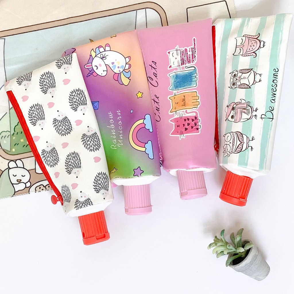 

KOTAK PENSIL TEMPAT ALAT TULIS ODOL PASTA KARAKTER UNICORN KUDA PONY LUCU MURAH READY COD