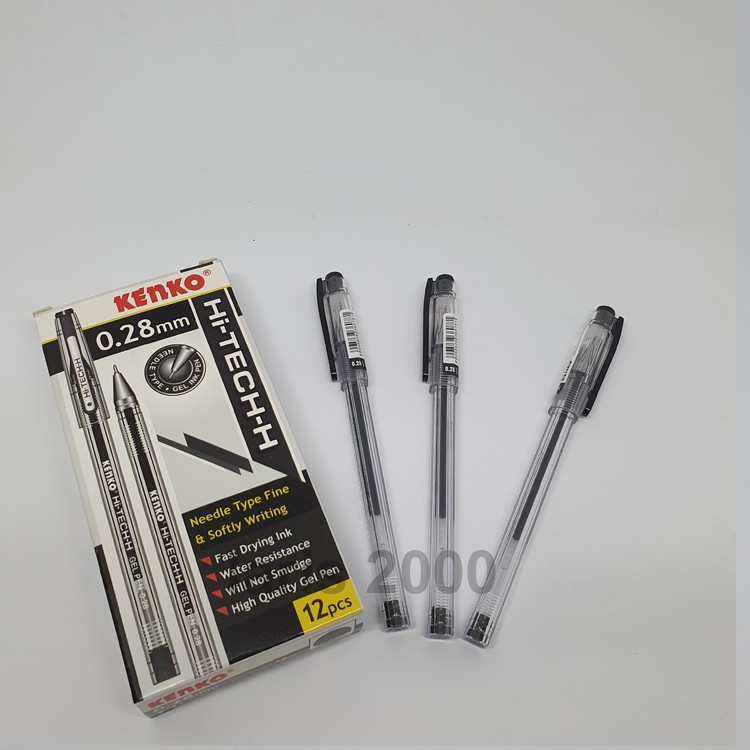 

Pulpen Gel Kenko Hitech 0.28 (per pcs)