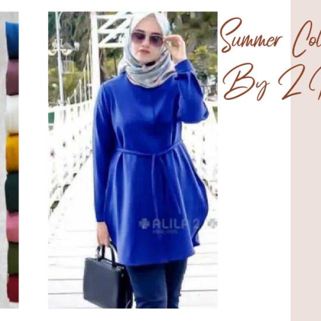 Dewita Blouse Casual / Baju kerja full kancing busui / Tunik remaja tersedia ukuran kecil hingga jumbo