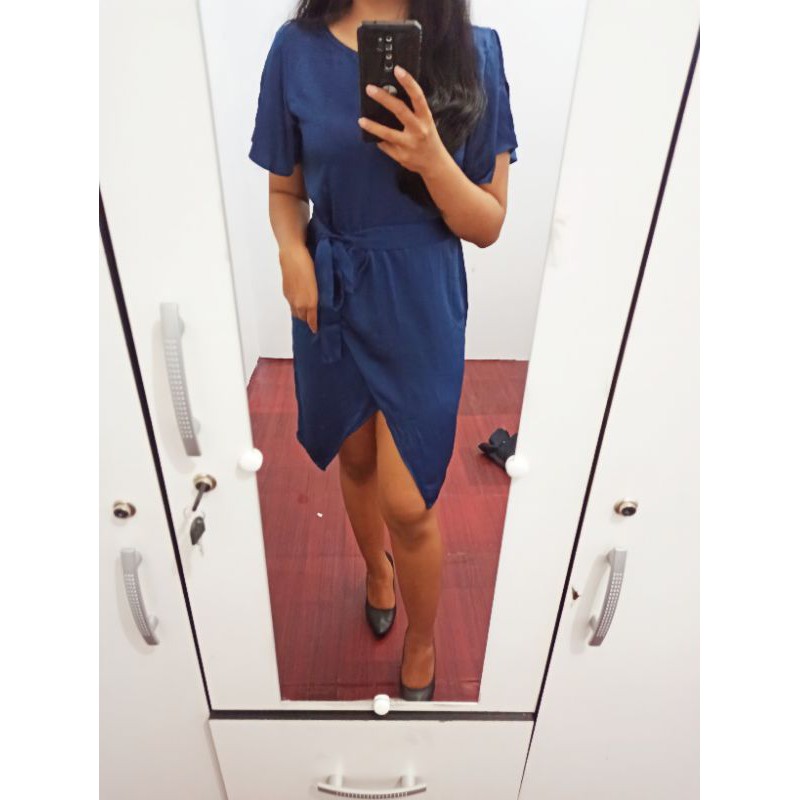 Dress Silk Navy PRELOVED