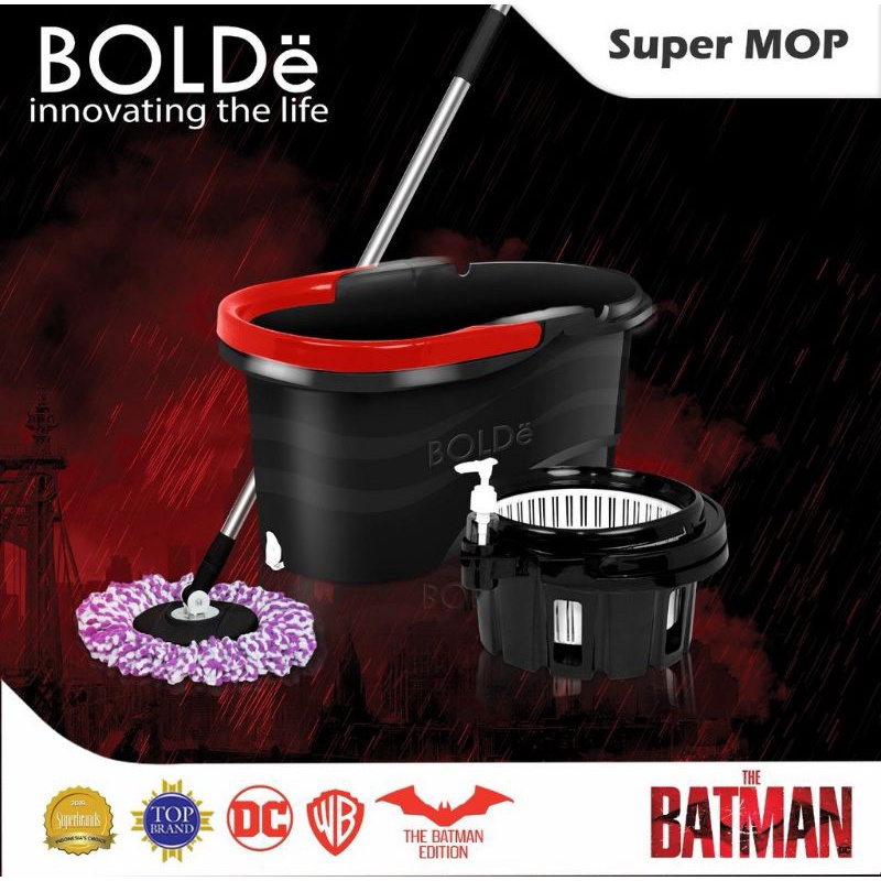 Alat Pel Lantai Bolde Super Mop Superman Batman Edition