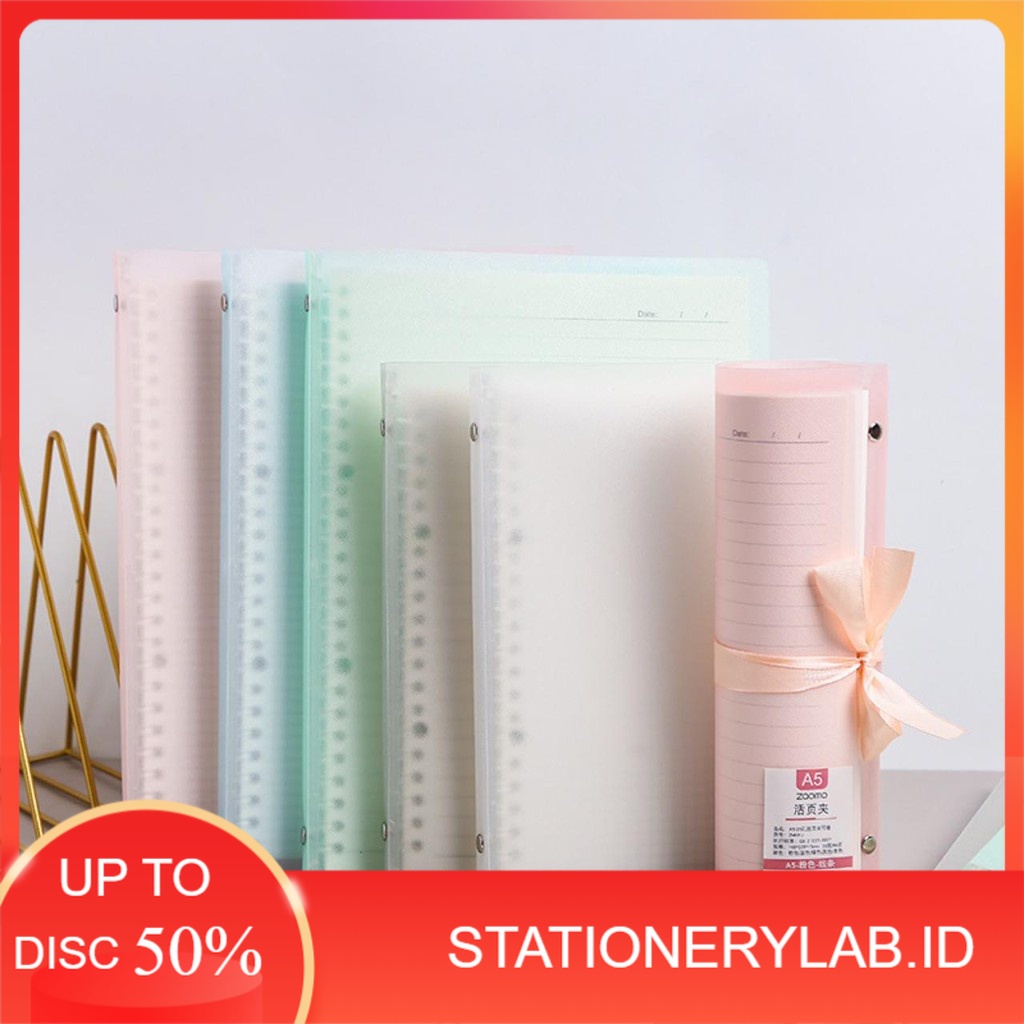 

LAB B 071 | BINDER BOOK SIZE B5 | BINDER BOOK POLOS | DUSTY PLAIN COLOR SLIM FILE BINDER | BUKU CATATAN