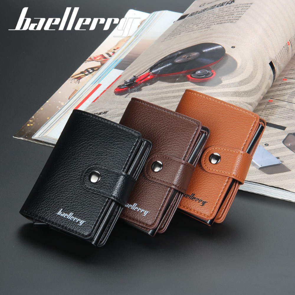 BAELLERRY K9148 Dompet Kartu Pria Kulit Card Wallet WK-SBY