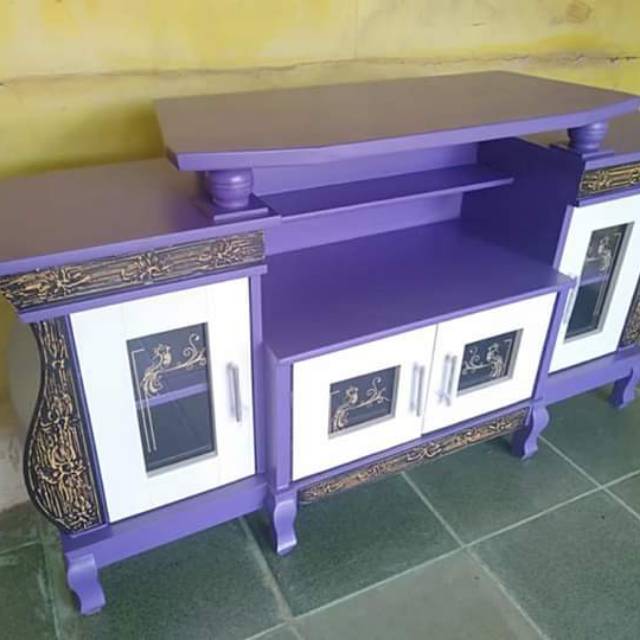 Bufet TV bahan mahoni kecil