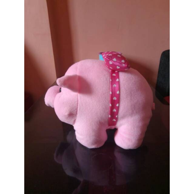 Boneka babi M pink murah