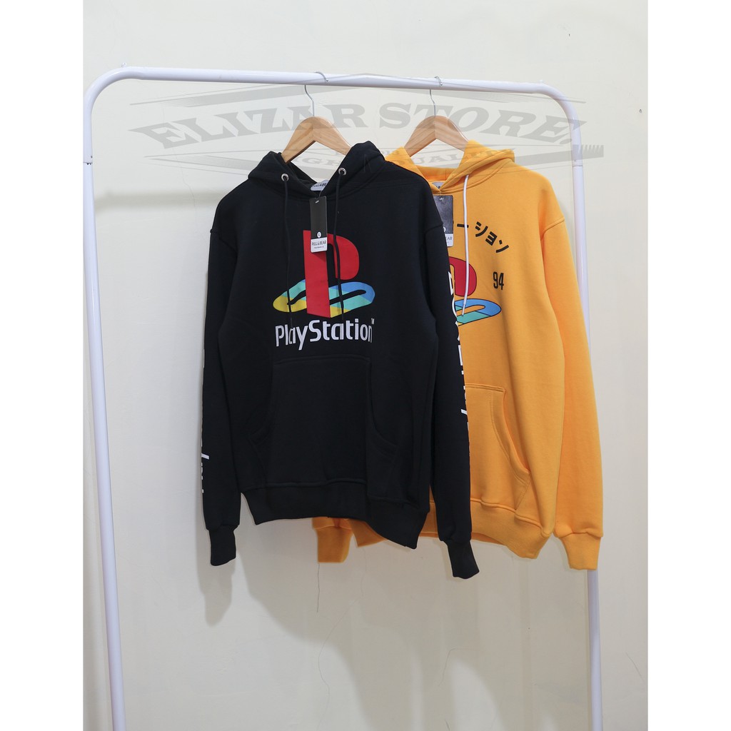 Jaket hoodie playstation full&amp;bear premium