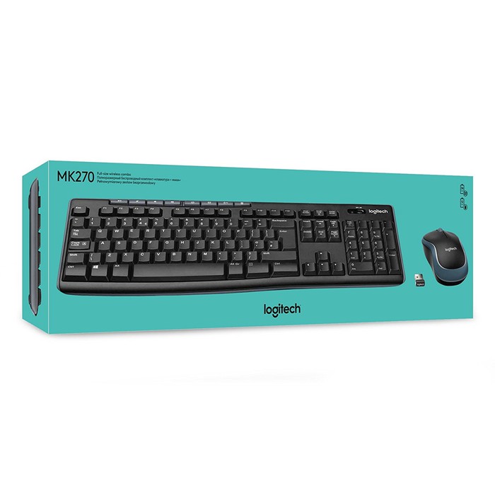 Logitech MK270 Wireless Keyboard + Mouse Original Garansi 1 Tahun