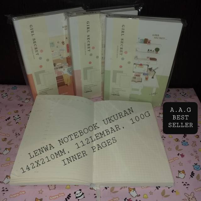 

LENWA NOTEBOOK/SCHEDULE BOOK UKURAN 142X210MM, 112LEMBAR, 100G INNER PAGES