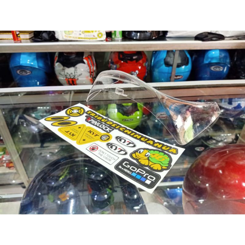 spoiler kyt rc7 3d / spoiler 3d kyt rc7 free stiker visor