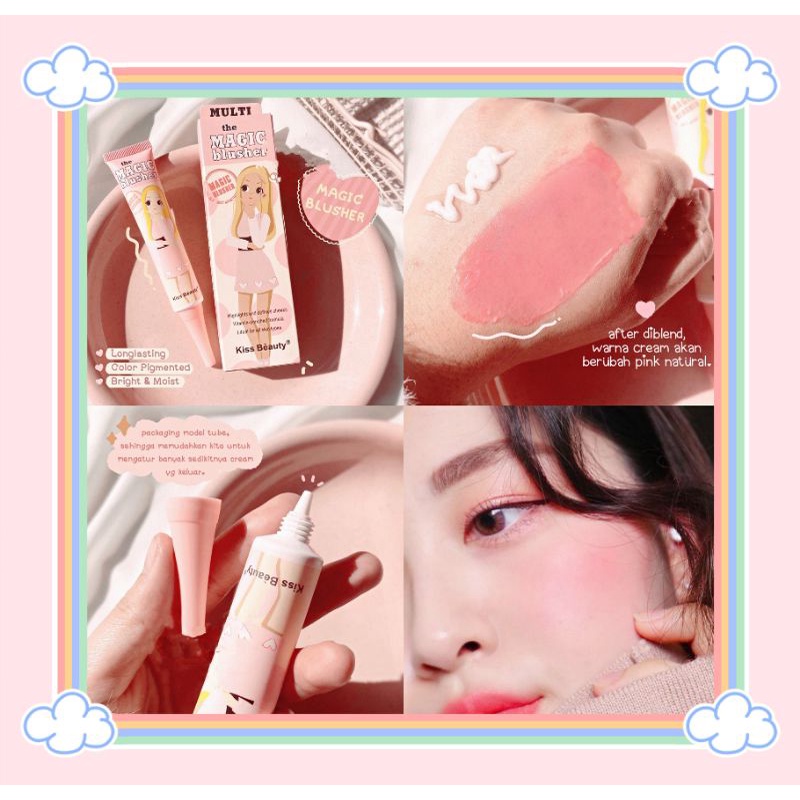 PROMO ECER!!!THE MAGIC BLUSHER KISS BEAUTY 68050