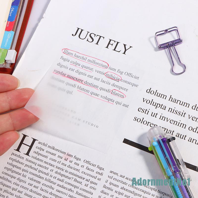 (AdornmentNo1) 50 Lembar Kertas Memo Sticky Note Transparan Anti Air