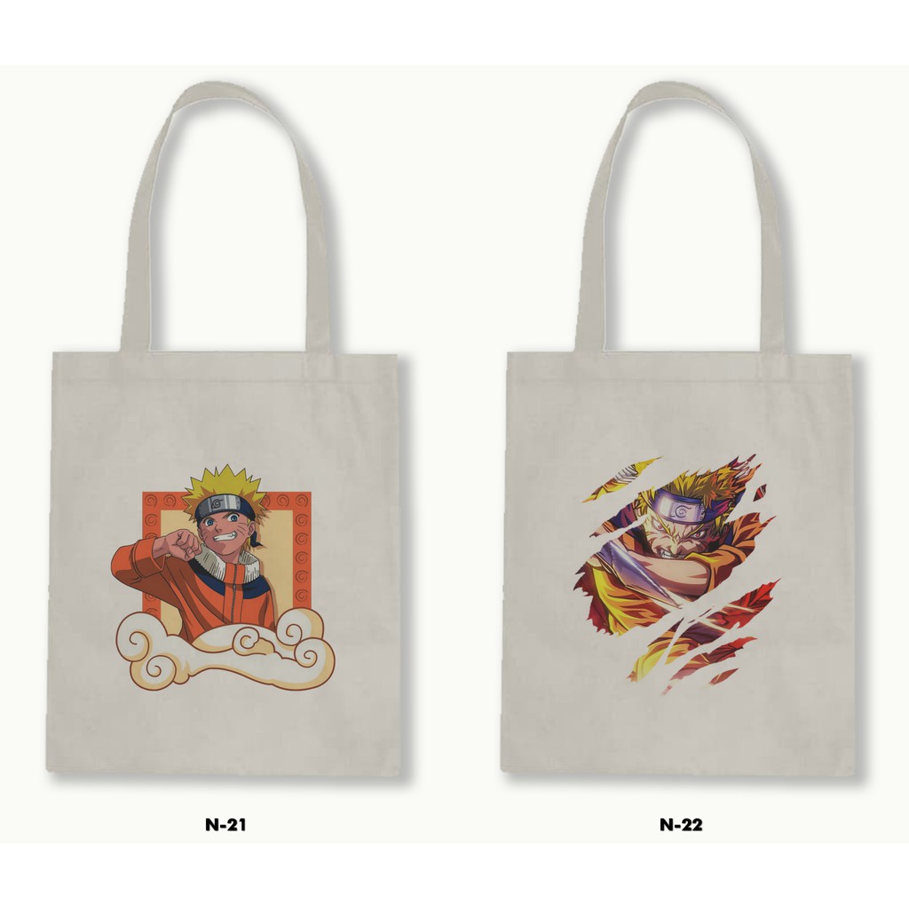 TOTE BAG BLACU  - NARUTO .02