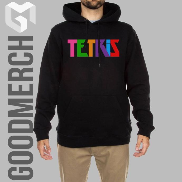 jaket hoodie sweater tetris 3d