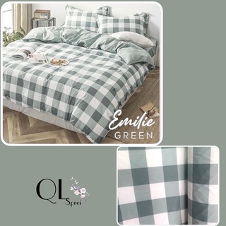 Jual BEDCOVER AESTHETIC EMILY KOTAK, BEDCOVER ONLY (TANPA SPREI ...