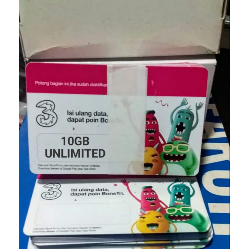 Voucher Tri unlimited 10gb