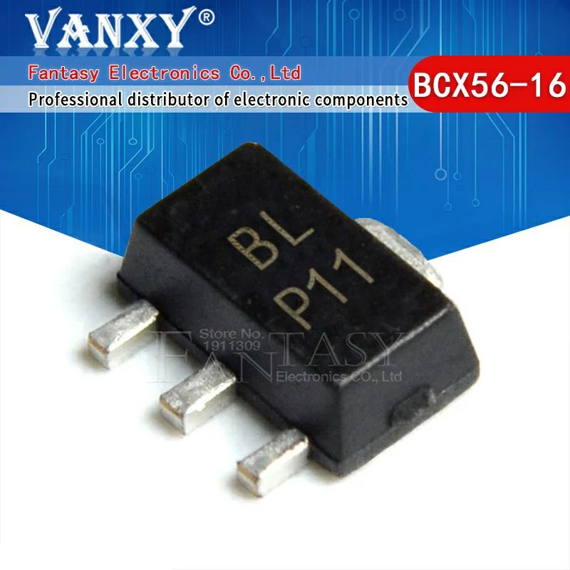 Jual BCX56-16 BCX56 BCX 56 BLP11 SOT89 Transistor NPN 1A 80V | Shopee ...