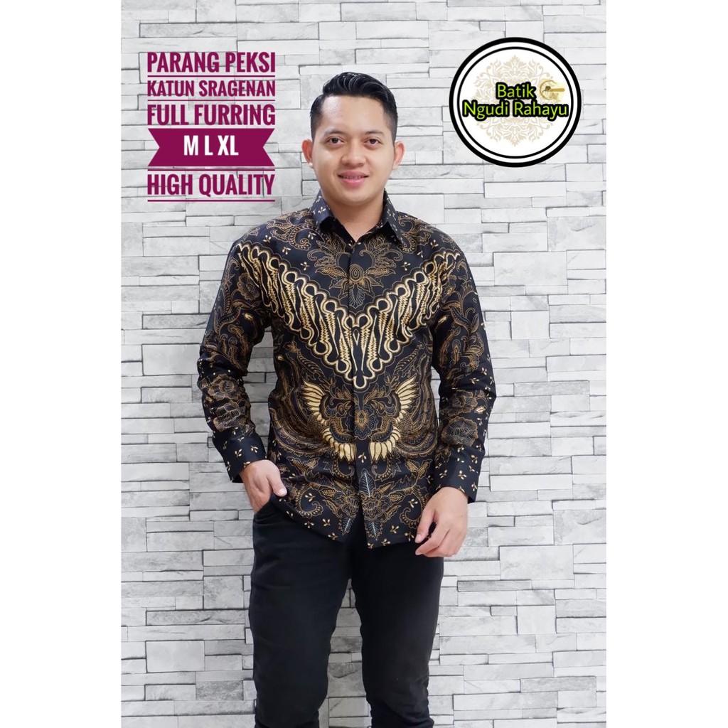 PARANG PEKSI kemeja batik pria lengan panjang terbaru ORIGINAL BY NGUDI RAHAYU