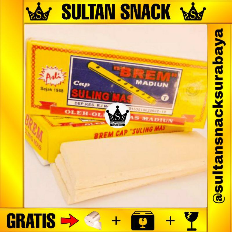 

SULTAN SNACK Brem Madiun Suling Mas