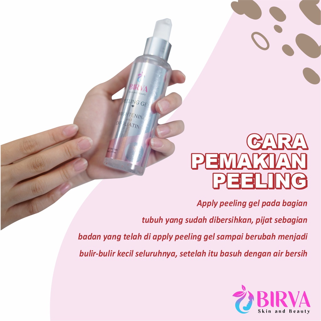 PROMO BIRVA LOTION PEELING GEL BRIGHTENING WHITENING LOTION