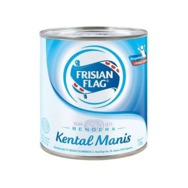 

Frisian Flag Bendera Kental Manis Kaleng 375g