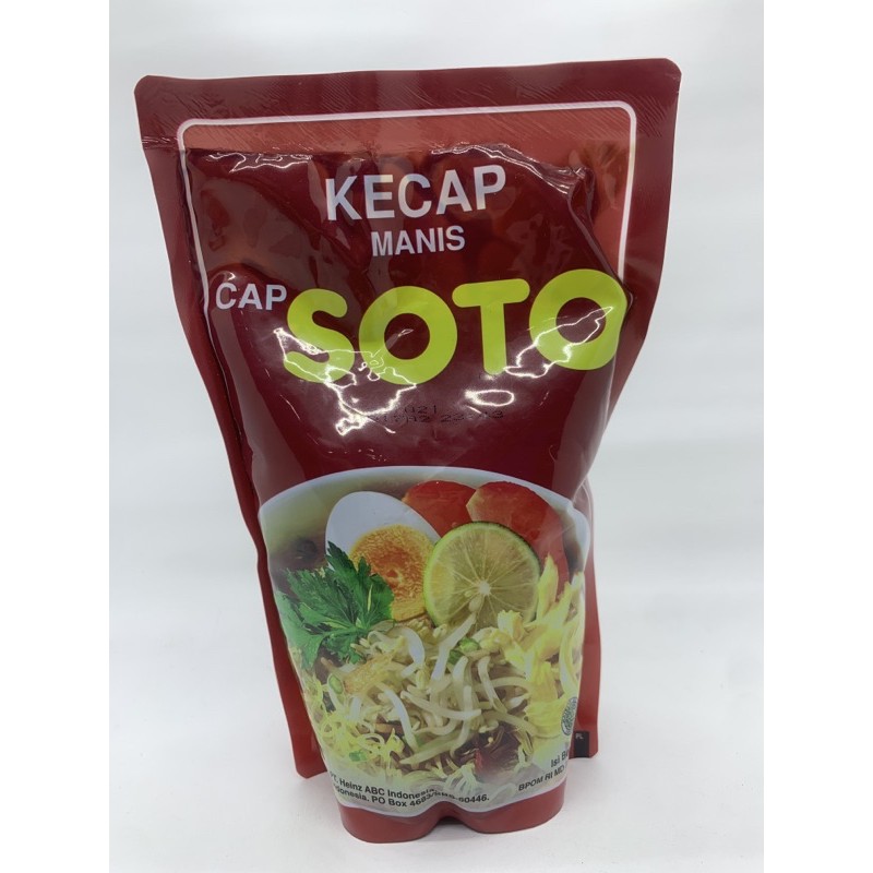 

Kecap Manis Cap Soto Pouch 520ml OLEH HEINZ ABC