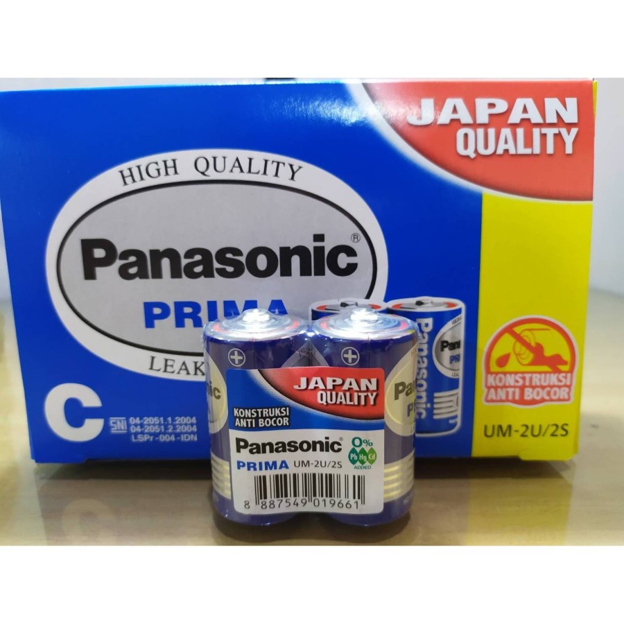 BATERAI PANASONIC PRIMA 1.5V TIPE C / TANGGUNG HARGA 1 PCS