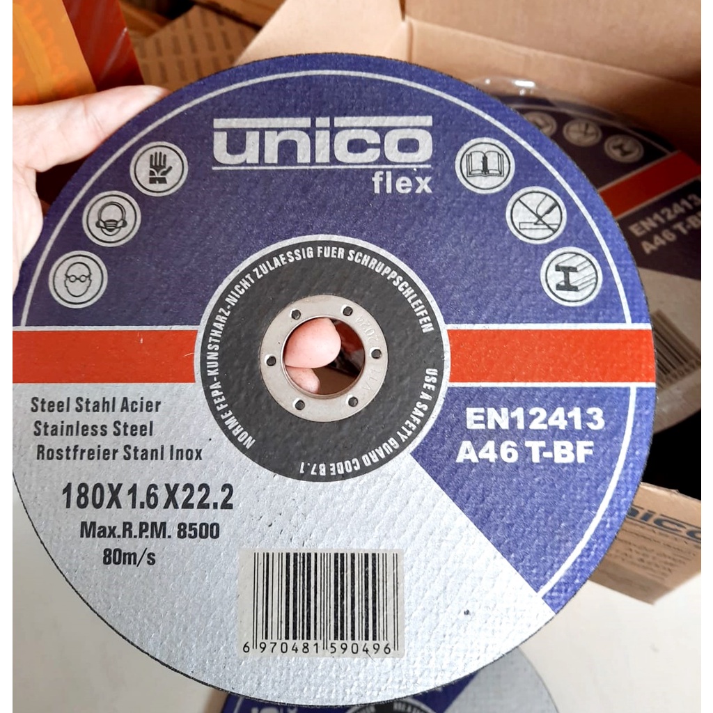 mata batu potong besi stainless steel 7" mata gerinda potong 7 inch TIPIS 1,6mm