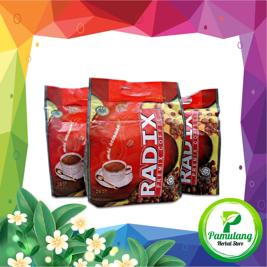 

RADIX PREMIX COFFEE Membantu Memelihara Kesehatan Jantung Isi 32 Sachet