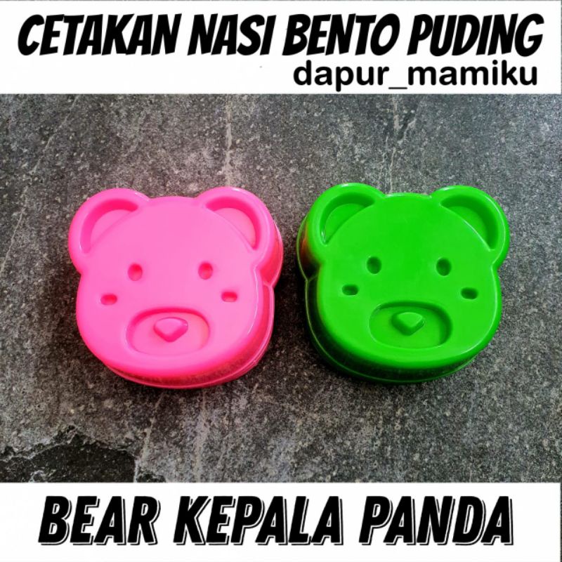 DAPURMAMI Cetakan Nasi Bento Karakter Panda Bear Cetakan Bento Cetakan puding pudding