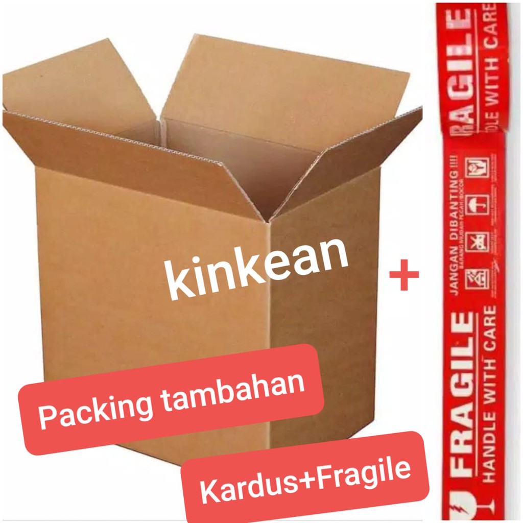 Packing Tambahan Kardus + Fragile