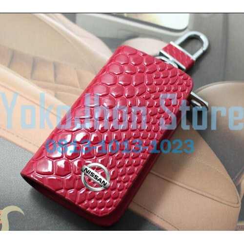 GANTUNGAN KUNCI MOBIL KULIT NISSAN