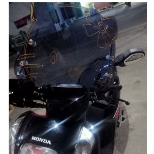 Visor/Windshield Hello Kitty - Riben - Universal, Vario, Mio, Scoopy & Motor Bebek Jadul